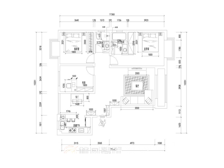 王松-伯爵原著120平現(xiàn)代風格-戶型圖.jpg