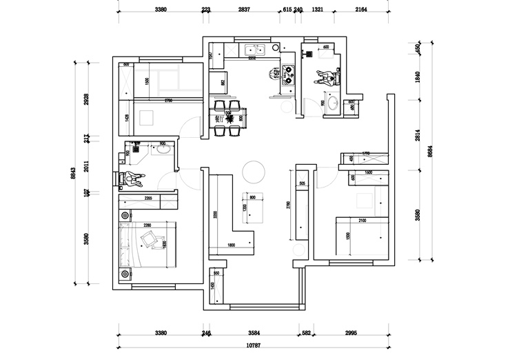 龍湖西府原著-125平-現(xiàn)代風格-平面圖.jpg